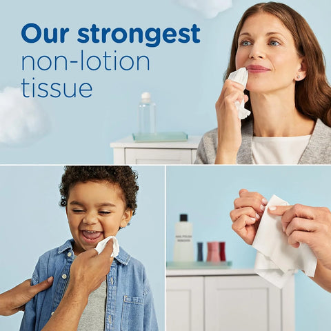 Puffs Facial Tissue Ultra Soft Non-Lotion, 10 Cube Boxes, 56 Facial Tissues per Box, Allergies and Colds (Packaging May Vary)