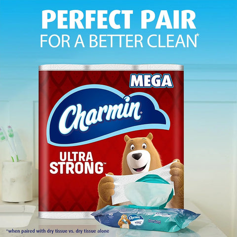 Charmin Flushable Wipes, 40 Count (Pack of 24)