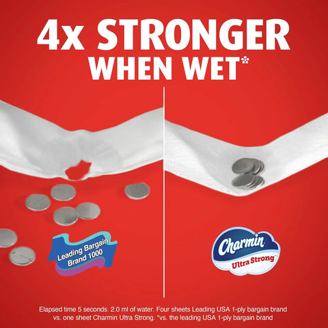 Charmin Ultra Strong Toilet Paper 12 Mega XL Rolls, 330 Sheets Per Roll