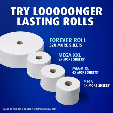 Charmin Ultra Soft Toilet Paper, 18 Mega XL Rolls = 108 Regular Rolls