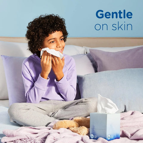 Puffs Facial Tissue Ultra Soft Non-Lotion, 18 Cube Boxes, 56 Facial Tissues per Box, Allergies and Colds (Packaging May Vary)